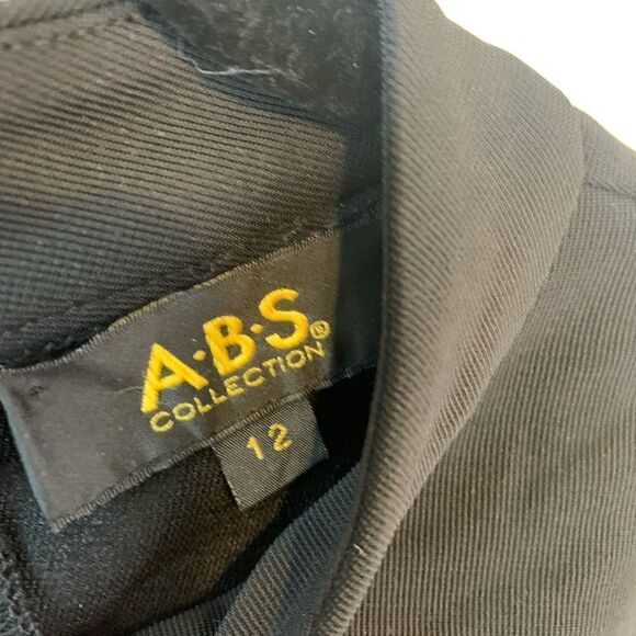 ABS Allen Schwartz Black mesh dress size 12 - Picture 3 of 11